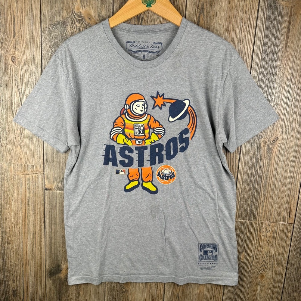 Mitchell & Ness MLB Houston Astros Cooperstown Collection Astronaut T-Shirt M
